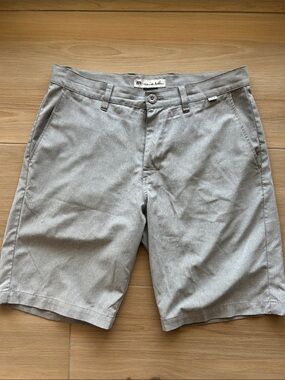 Travis Mathew Men's Light Gray Hybrid Shorts